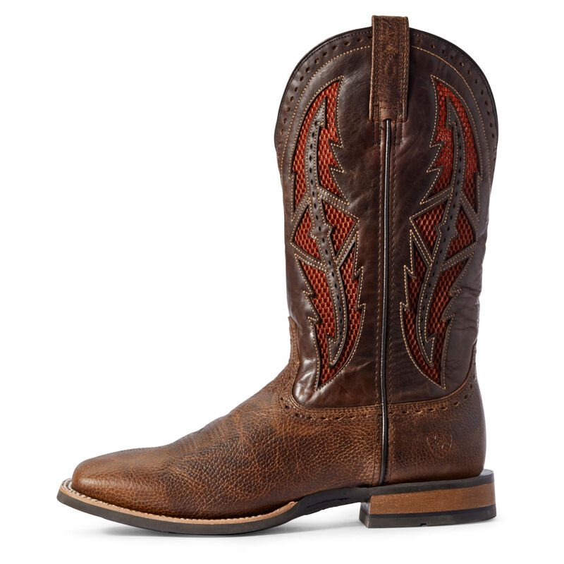 Ariat Cowhand VentTEK Kahverengi / Kırmızı Western Csizma Erkek (27826-114)